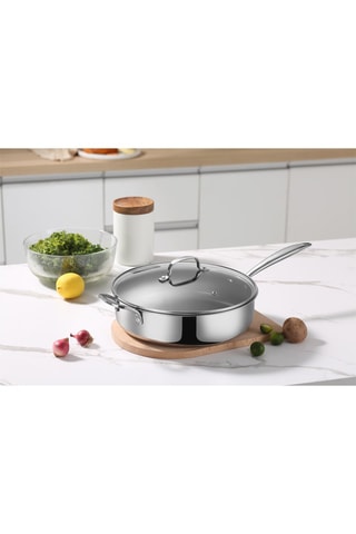 Sauteuse en acier inoxydable - 28 cm
