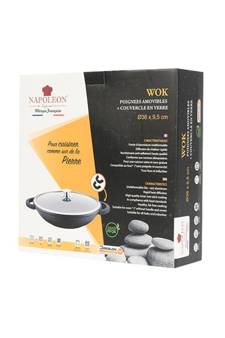 Wok L'amovible revêtement Greblon® C3 - 36 cm