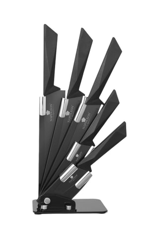 Bloc couteaux en acier inoxydable - 6 pièces