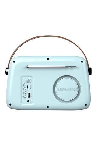 Rádio retro recarregável - Azul