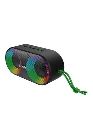 Coluna sem fio Bluetooth 10 h LED Preto