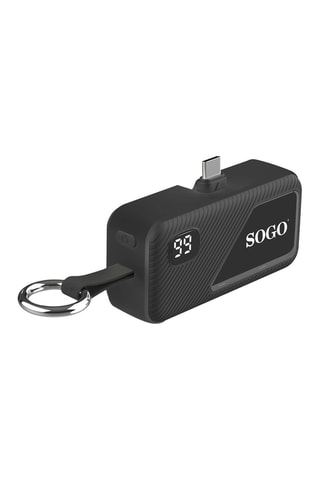 Mini bateria externa 5000 mAh - Preto
