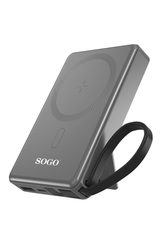 Bateria externa magnética sem fios - 10000 mAh - Cinzento