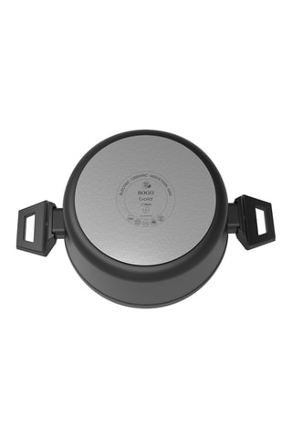 Tacho com tampa em vidro 28 cm