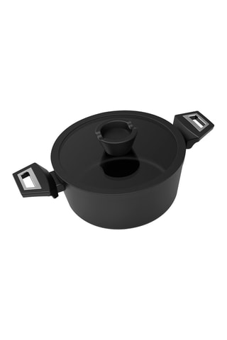 Tacho com tampa em vidro 24 cm