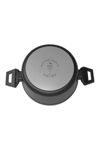 Tacho com tampa em vidro 24 cm