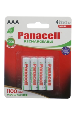 4 pilhas recarregáveis