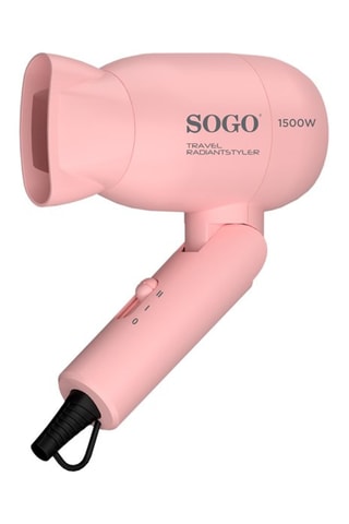 Secador de cabelo e alisador de viagem 2 em 1 -