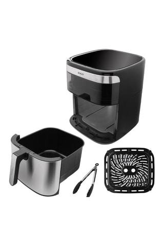 Fritadora a ar de aço inoxidável, cerâmica e silicone - 10 l