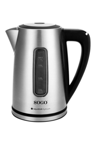 Chaleira tátil digital sem fios de aço inoxidável - 1,7 l