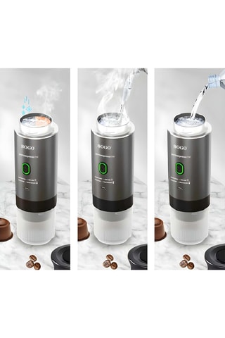 Cafeteira portátil recarregável - 60 ml 72 W