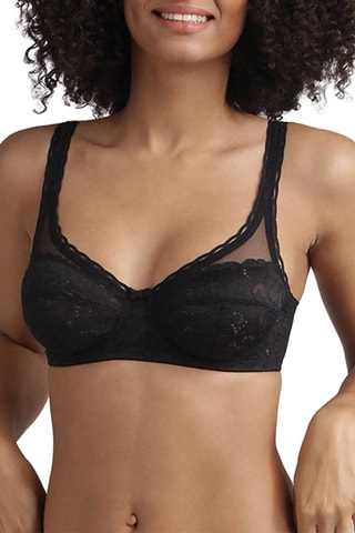 Sujetador Coeur Croisé Feminin - Negro - Playtex