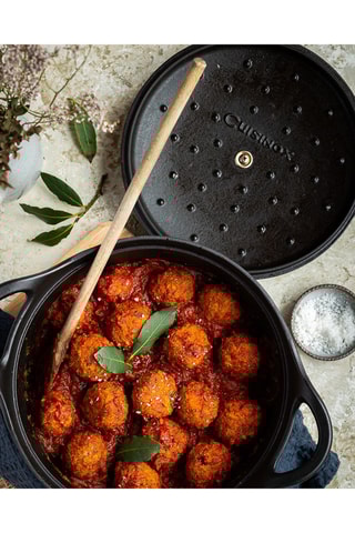 Cocotte rotonda in ghisa di ferro smaltata Volcan - 
24 x 16,5 cm - 3,4 l