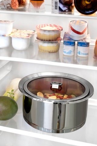 Coperchio in vetro temprato e acciaio inossidabile Ycône - 24 cm 