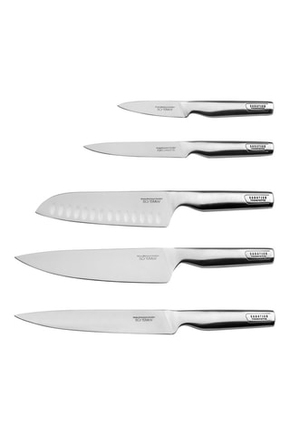 Blocco 5 coltelli in acciaio inossidabile Magnetico