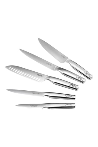 Blocco 5 coltelli in acciaio inossidabile Magnetico