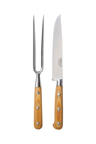 Coltello e forchetta da taglio in acciaio inossidabile Essentiel 