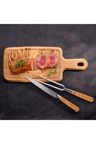 Coltello e forchetta da taglio in acciaio inossidabile Essentiel 