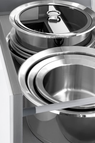 Batteria di pentole in acciaio inossidabile e silicone Ycône - 4 pezzi