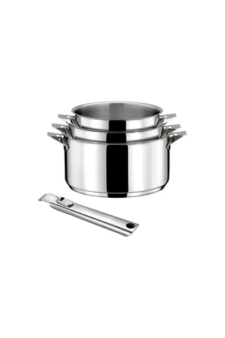 Batteria di pentole in acciaio inossidabile - 4 pezzi