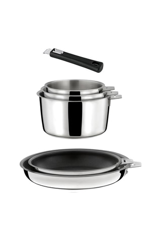 Batteria di pentole in acciaio inossidabile 18/10 - 6 pezzi