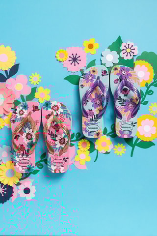 Slippers Roze en Koperkleurig