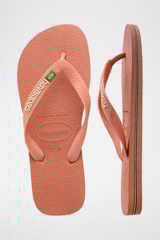 Slippers Brasil Logo - Zalmkleurig