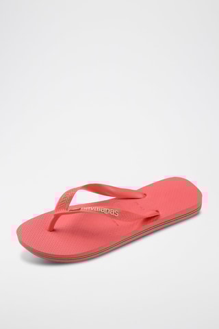 Slippers Brasil Logo - Koraalrood