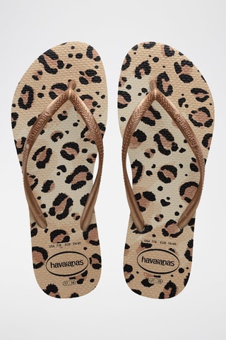 Slippers Slim - Beige en Bruin