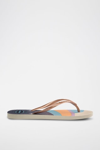 Slippers Slim - Blauw en Beige