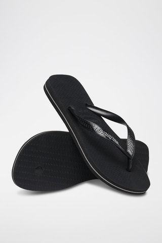 Slippers Top Logo Filete - Zwart
