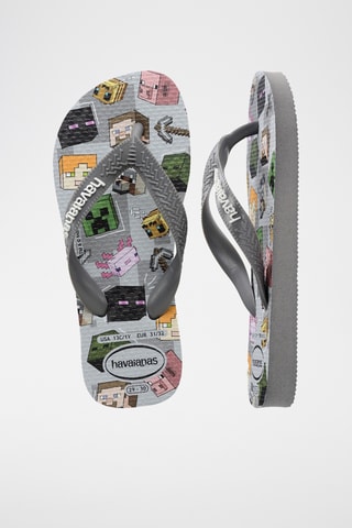 Slippers Minecraft Kids - Grijs