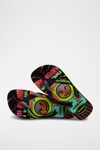 Slippers Kids Top Holographic - Zwart en groen