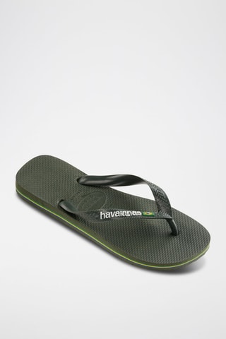 Slippers Brasil Logo - Groen