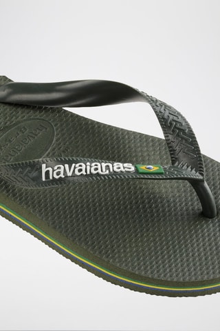 Slippers Brasil Logo - Groen