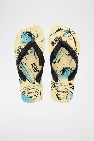 Slippers Kids Athletic - Lichtgeel en Blauw 