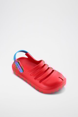 Clogs Kids Clog - Rood en turquoise