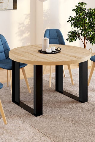 Mesa de comedor redonda extensible Brixton - 110/150 x 110 x 75 cm