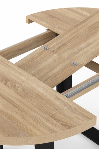 Mesa de comedor redonda extensible Brixton - 110/150 x 110 x 75 cm