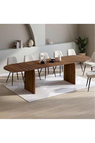 Mesa de comedor extensible Japandi - 200/300 x 90 x 75 cm