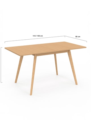 Mesa de comedor extensible Venezia - 110/150 x 80 x 75 cm