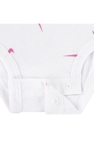 3 bodys - Gris foncé chiné, rose et blanc - Nike