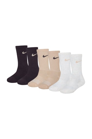6 paires de chaussettes - Beige, noir et blanc