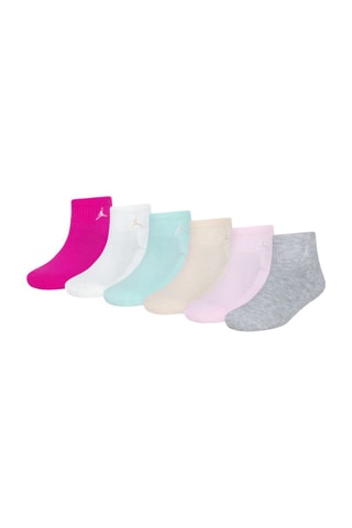 6 paires de chaussettes Essentials - Fuchsia et blanc - Jordan