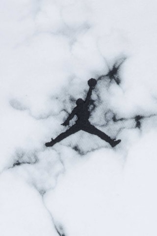 Sweat à capuche tie and dye - Blanc et noir - Nike