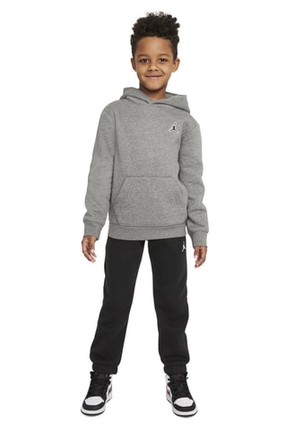 Sweat molletonné à capuche - Gris chiné