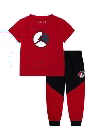 T-shirt et pantalon - Noir et rouge