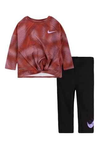 Sweat et legging - Marron et noir - Nike