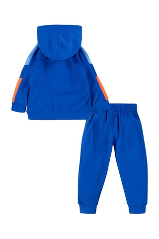 Sweat à capuche et pantalon - Bleu et orange - Nike