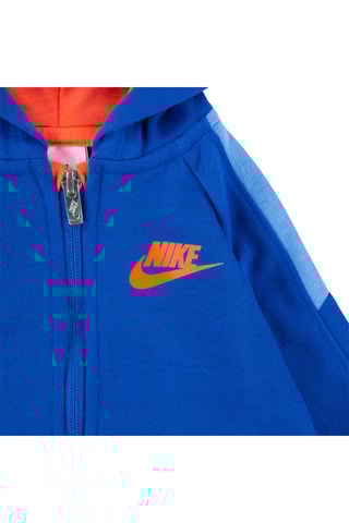 Sweat à capuche et pantalon - Bleu et orange - Nike